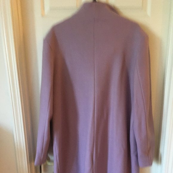 NWT!! JONES NEW YORK Lilac Wool Blend Envelope Collar Coat XXL - Picture 7 of 8